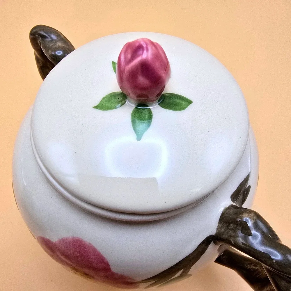 Franciscan Desert Rose Cream and Sugar Set Vintage Made in England Earthenware